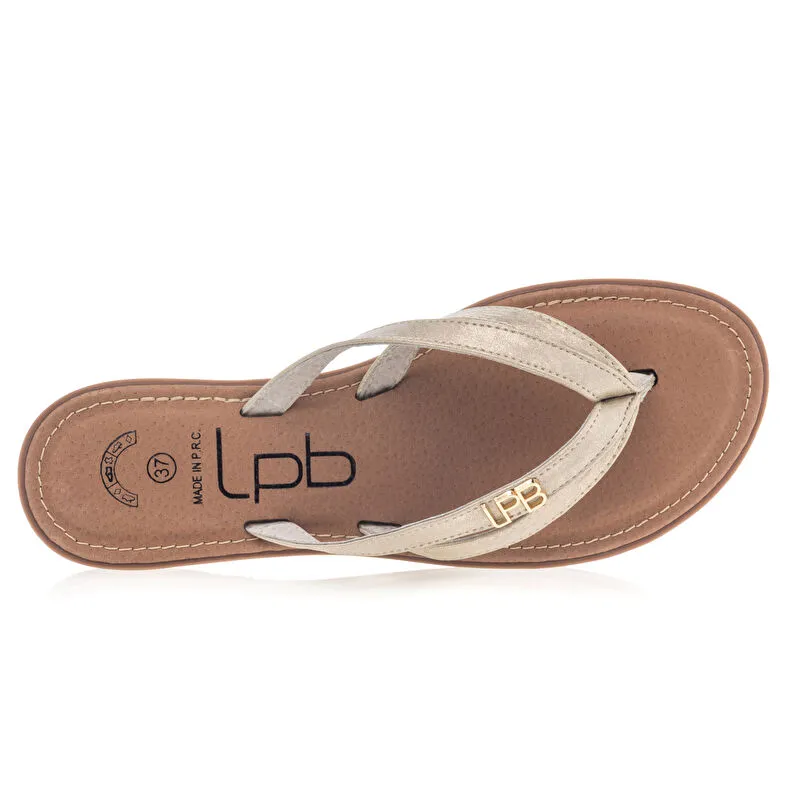 Chanclas / punteras doradas para mujer