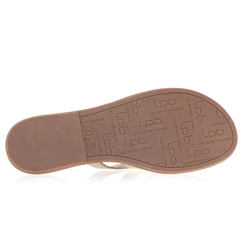 Chanclas / punteras doradas para mujer