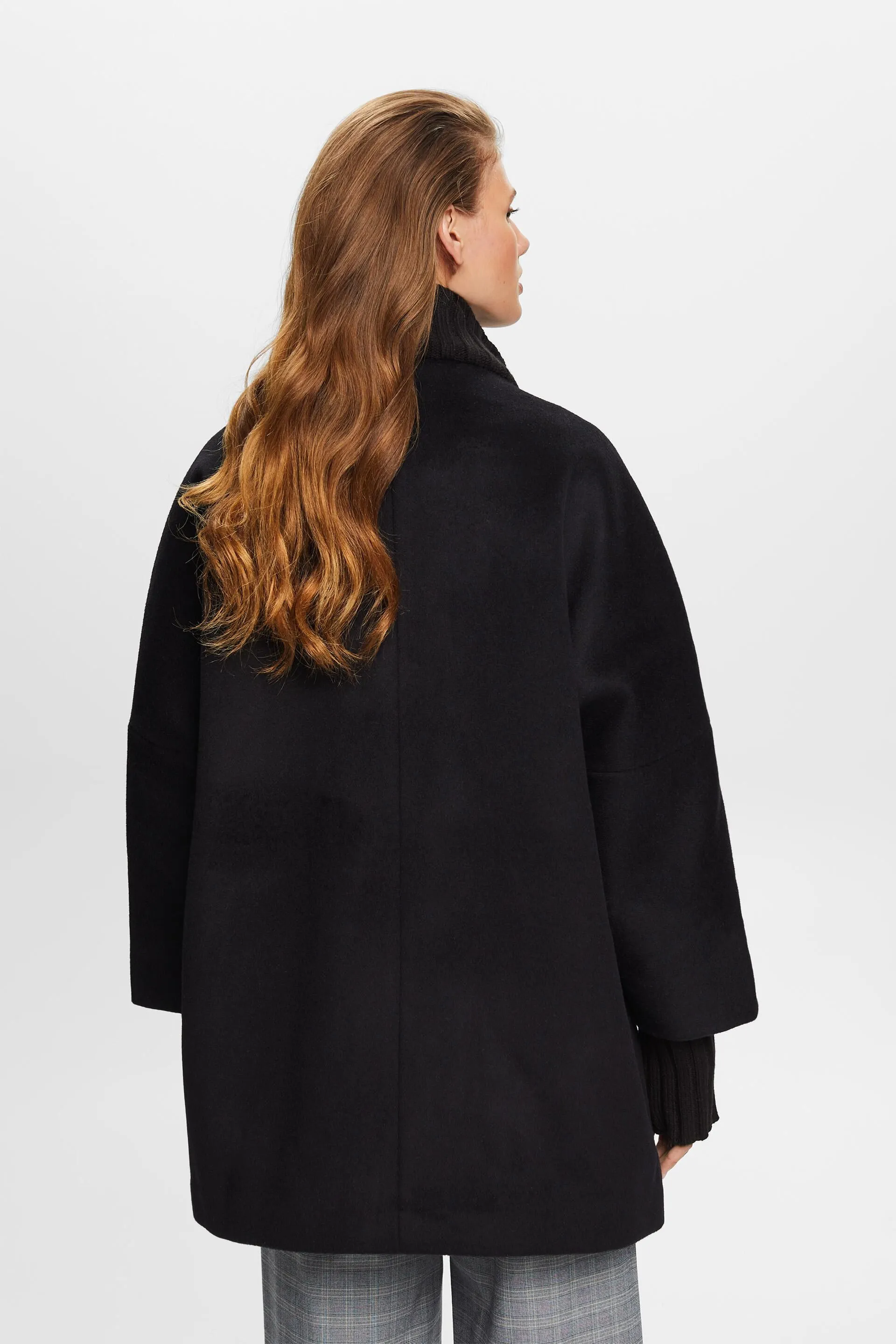 Chaqueta en mezcla de lana con cachemira