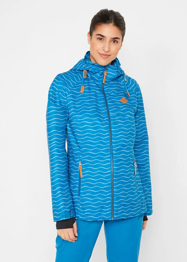 Chaqueta funcional Azul atlántico con estampado gráfico