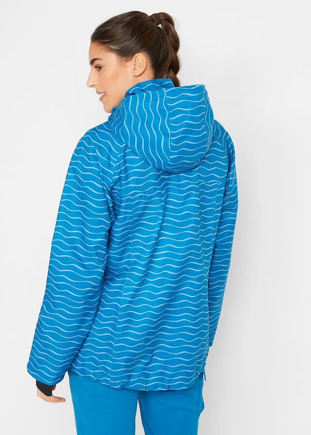 Chaqueta funcional Azul atlántico con estampado gráfico