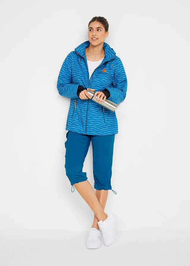 Chaqueta funcional Azul atlántico con estampado gráfico