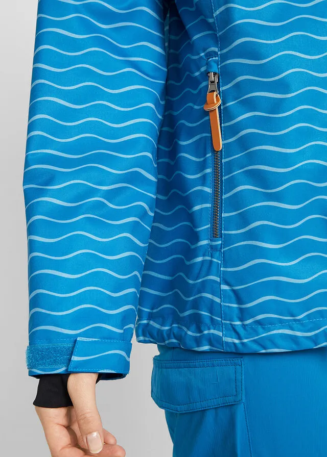 Chaqueta funcional Azul atlántico con estampado gráfico