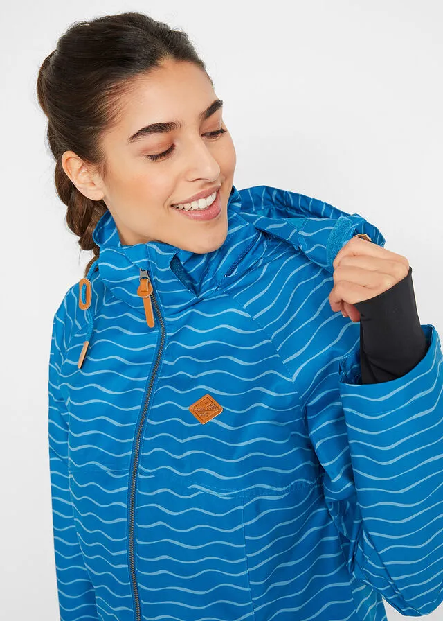Chaqueta funcional Azul atlántico con estampado gráfico
