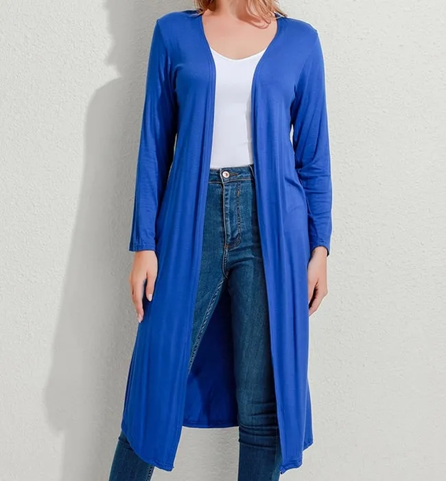 CHAQUETA LARGA BASIC 6 COLORES