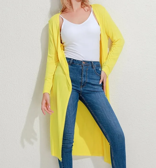 CHAQUETA LARGA BASIC 6 COLORES