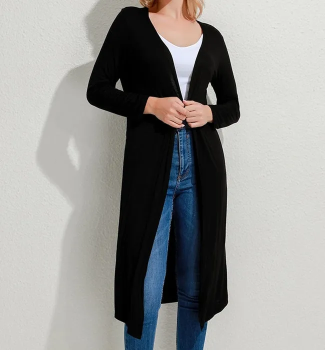 CHAQUETA LARGA BASIC 6 COLORES