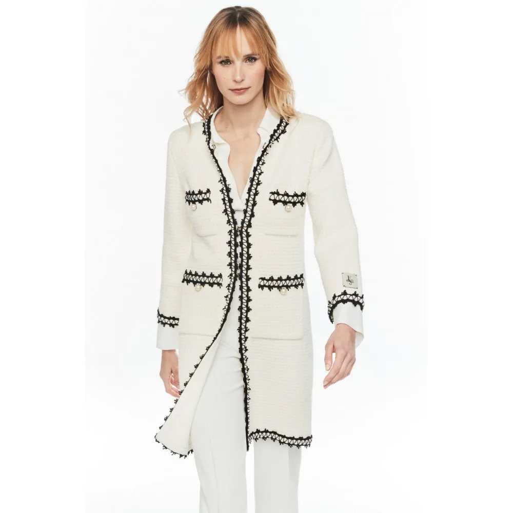 Chaqueta THE EXTREME COLLECTION larga tweed chantal