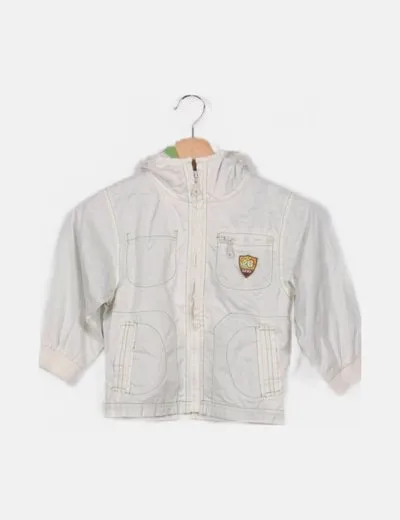 Charanga Chaqueta blanca pespuntes decorativos