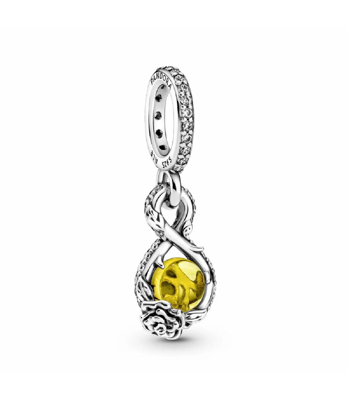 CHARM COLGANTE PANDORA INFINITO & ROSA DE BELLA DE DISNEY  399525C01