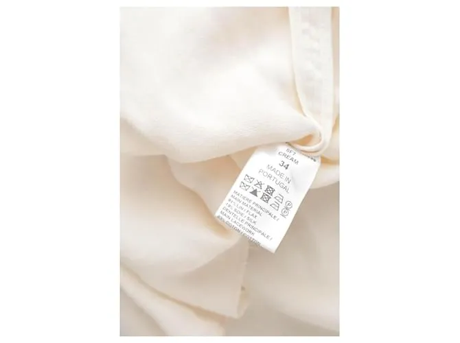 Chloé Top de lino de manga larga Crudo 