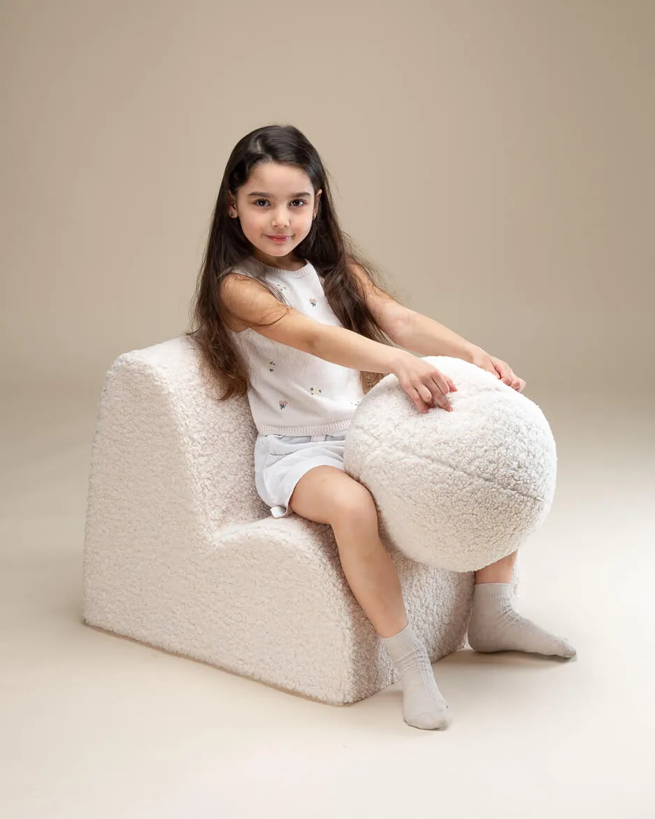 CLOUD CHAIR  TEDDY  CREAM WHITE