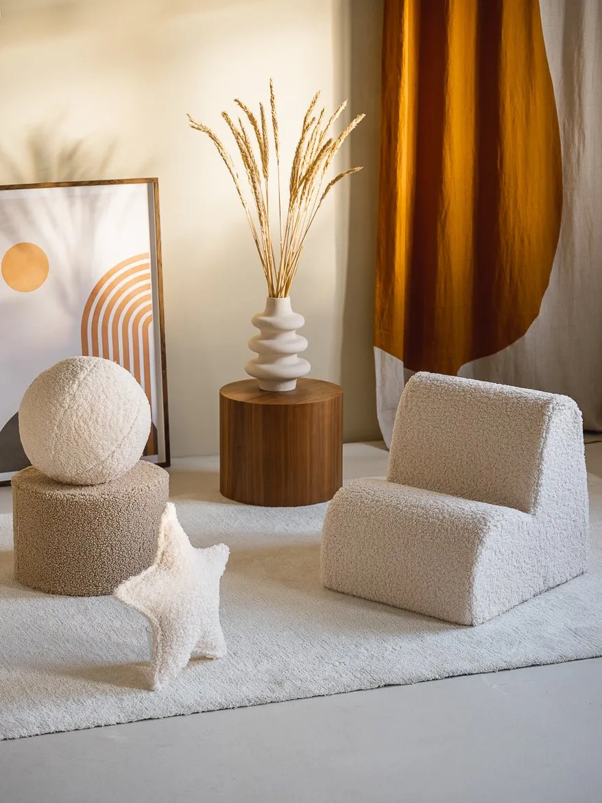 CLOUD CHAIR  TEDDY  CREAM WHITE