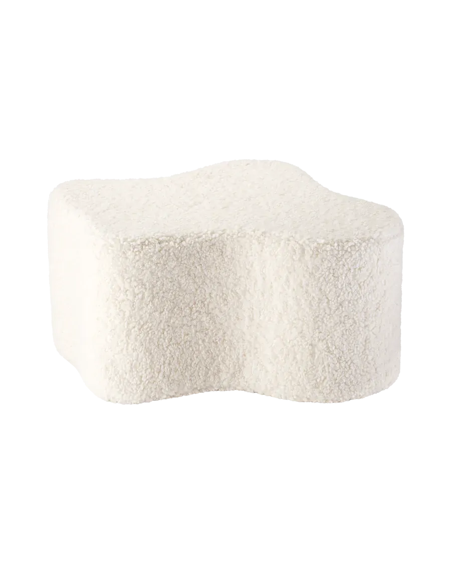 CLOUD POUFFE  TEDDY  CREAM WHITE