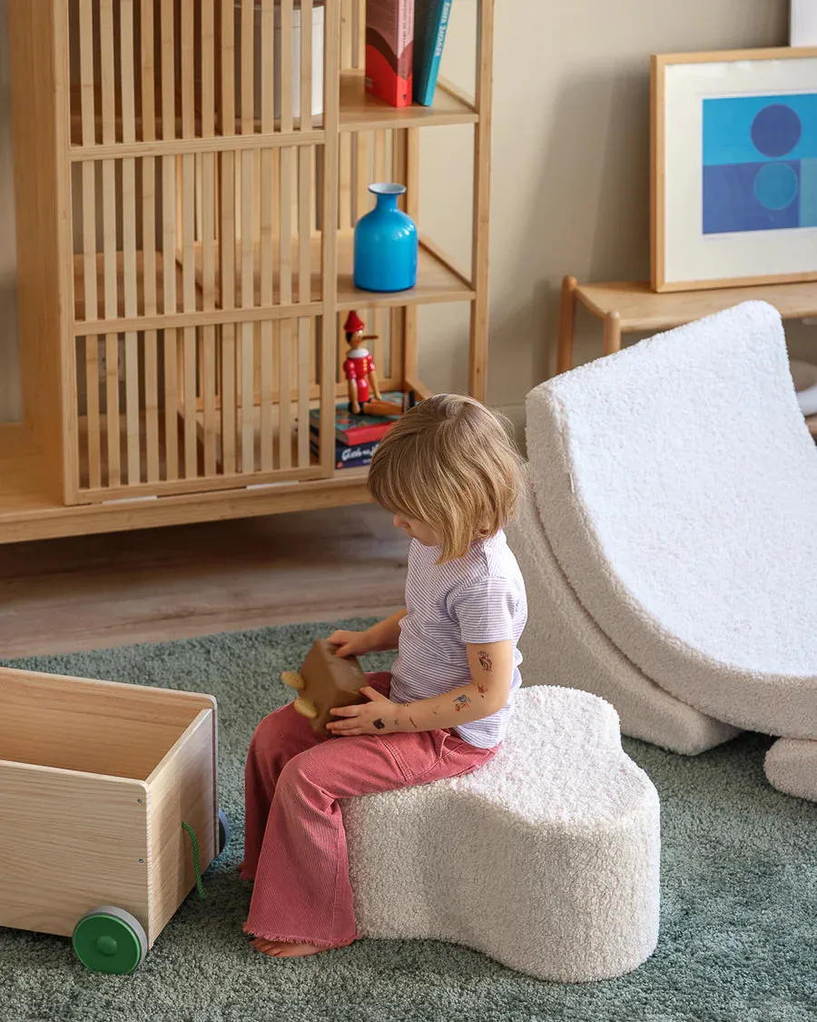 CLOUD POUFFE  TEDDY  CREAM WHITE