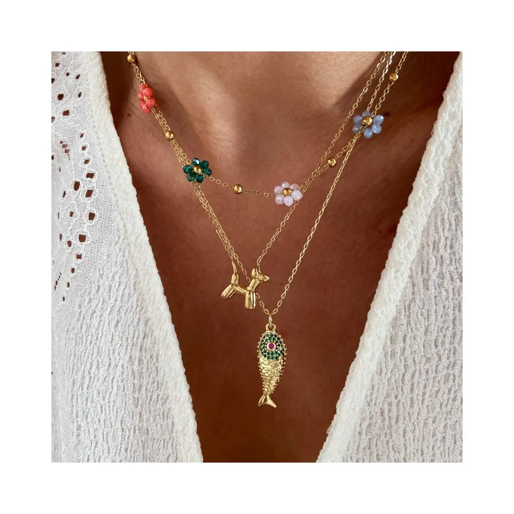 Collar Las Flores Oro