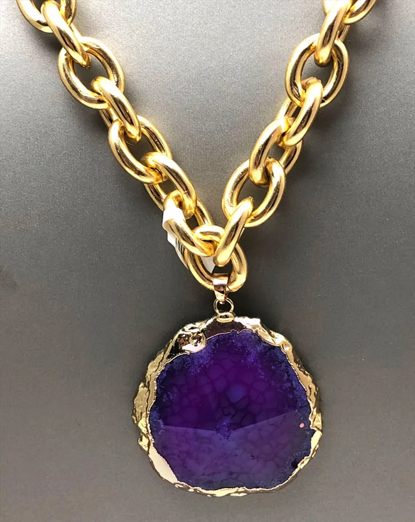 COLLARES BAÑO ORO, CADENA ESLABON MODA