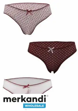 Consigue bragas de mujer de moda en un pack de 3 con colores mixtos para la venta al por mayor desde Turquía, hechas de algodón 