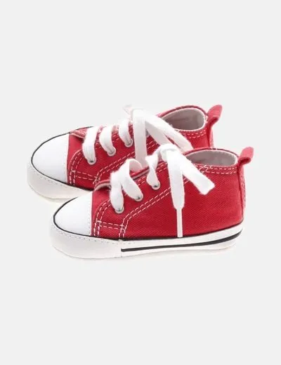 Converse Zapatillas botín rojas