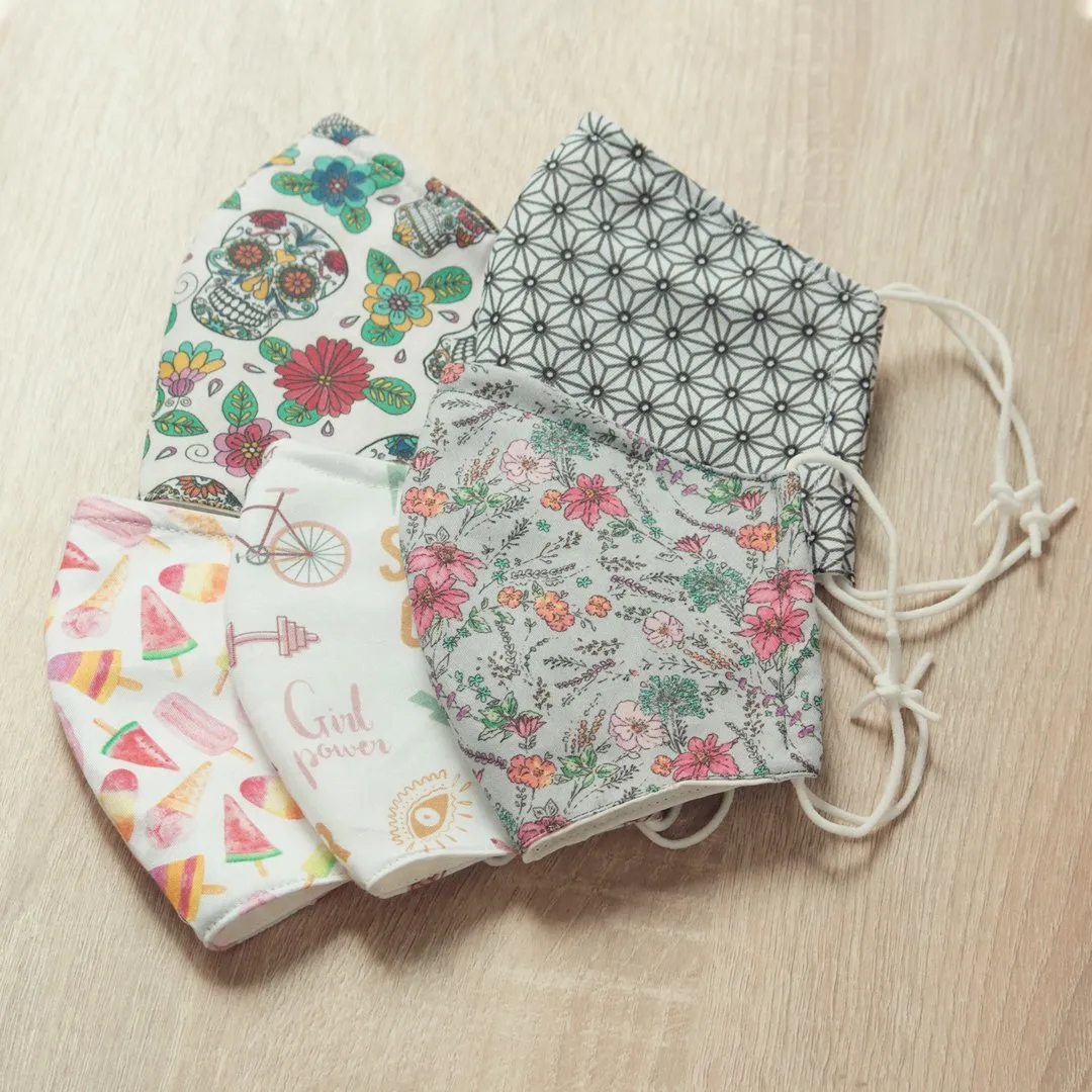Crea tu pack de mascarillas: Cuatro colores variados  y hasta ocho estampados a elegir.