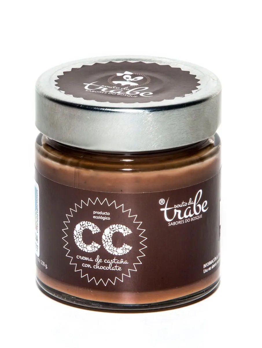 Crema ecológica de castañas con chocolate