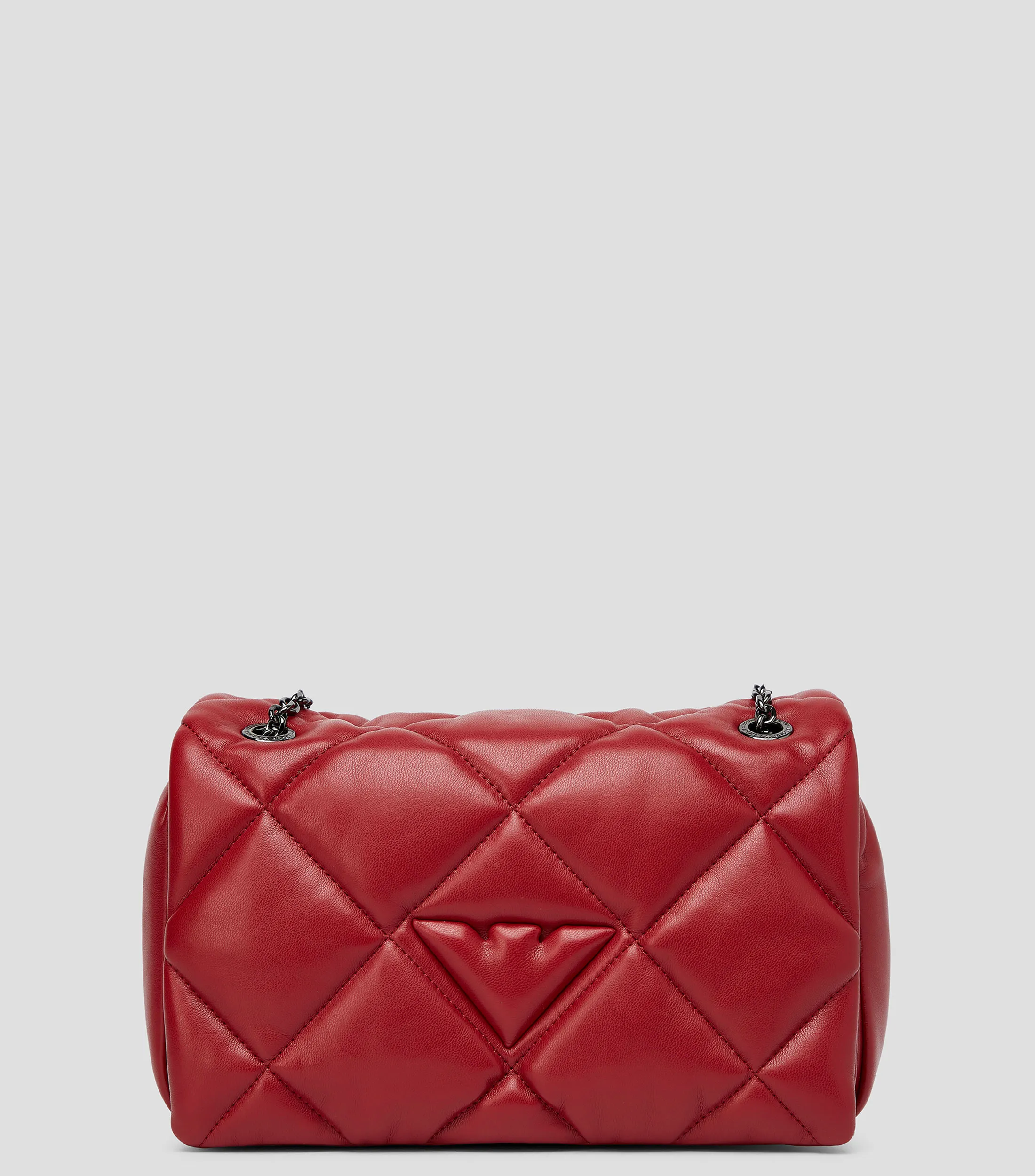 Emporio Armani Bolso shoulder rojo capitonado Mujer