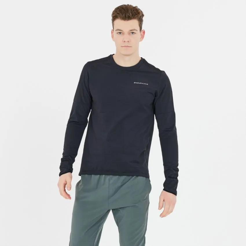 Endurance Hombre Capa intermedia Cedric Midlayer Negro 