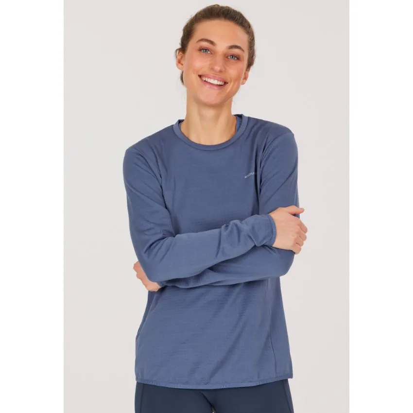 Endurance Mujer Capa intermedia Leah Waffle Melange Loose Fit Tee Azul 