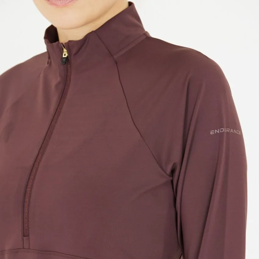 Endurance Mujer Capa intermedia Lucile Midlayer Rojo 