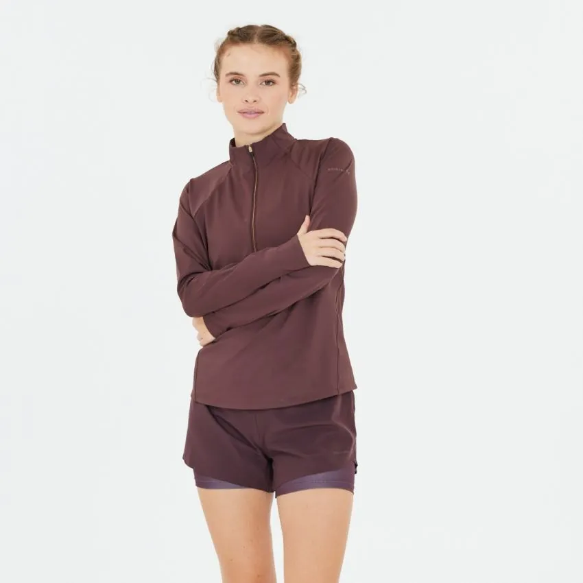 Endurance Mujer Capa intermedia Lucile Midlayer Rojo 