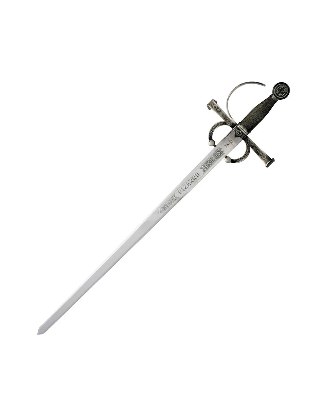 Espada de Francisco Pizarro, acabados en plata envejecida, siglo XVI