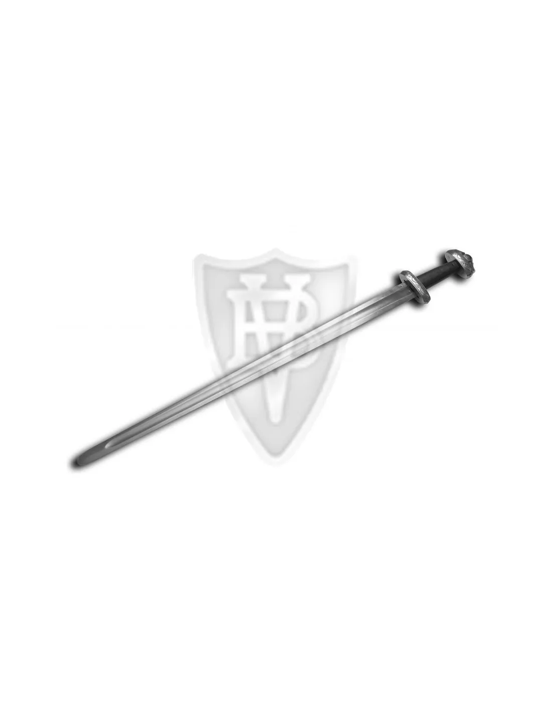 Espada vikinga funcional con pomo decorado