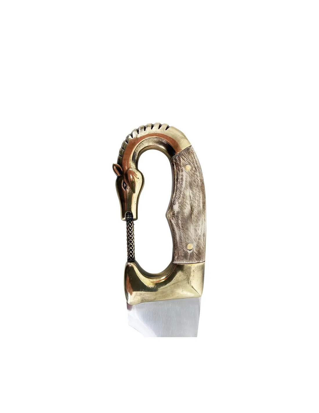 Falcata íbera artesanal decorativa con vaina, hoja 60 cm.