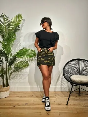 Falda Cargo Camuflaje MALLOCK Verde