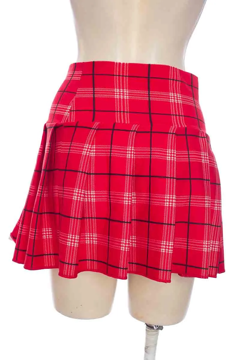 FALDA COLOR ROJO  EDNA MODA