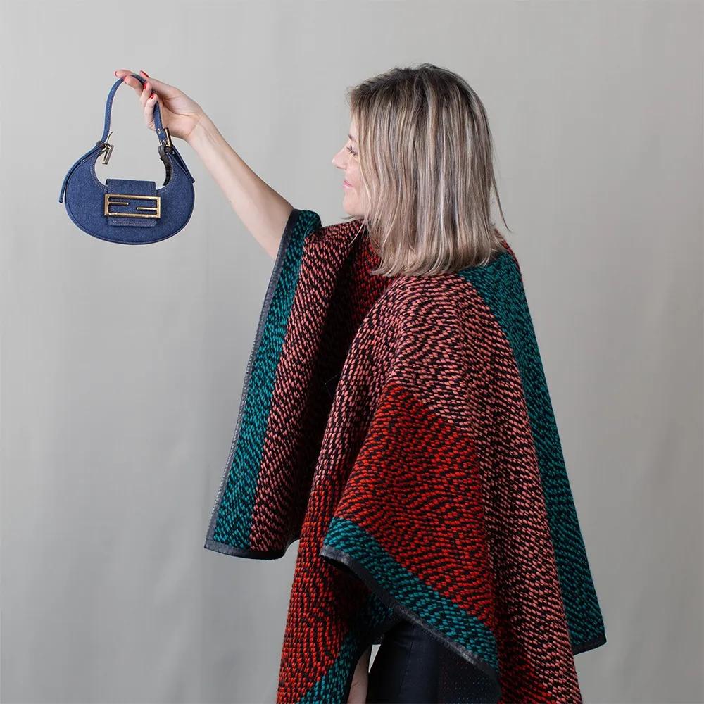 Fendi Bolso Cookie Hobo Mini Denim