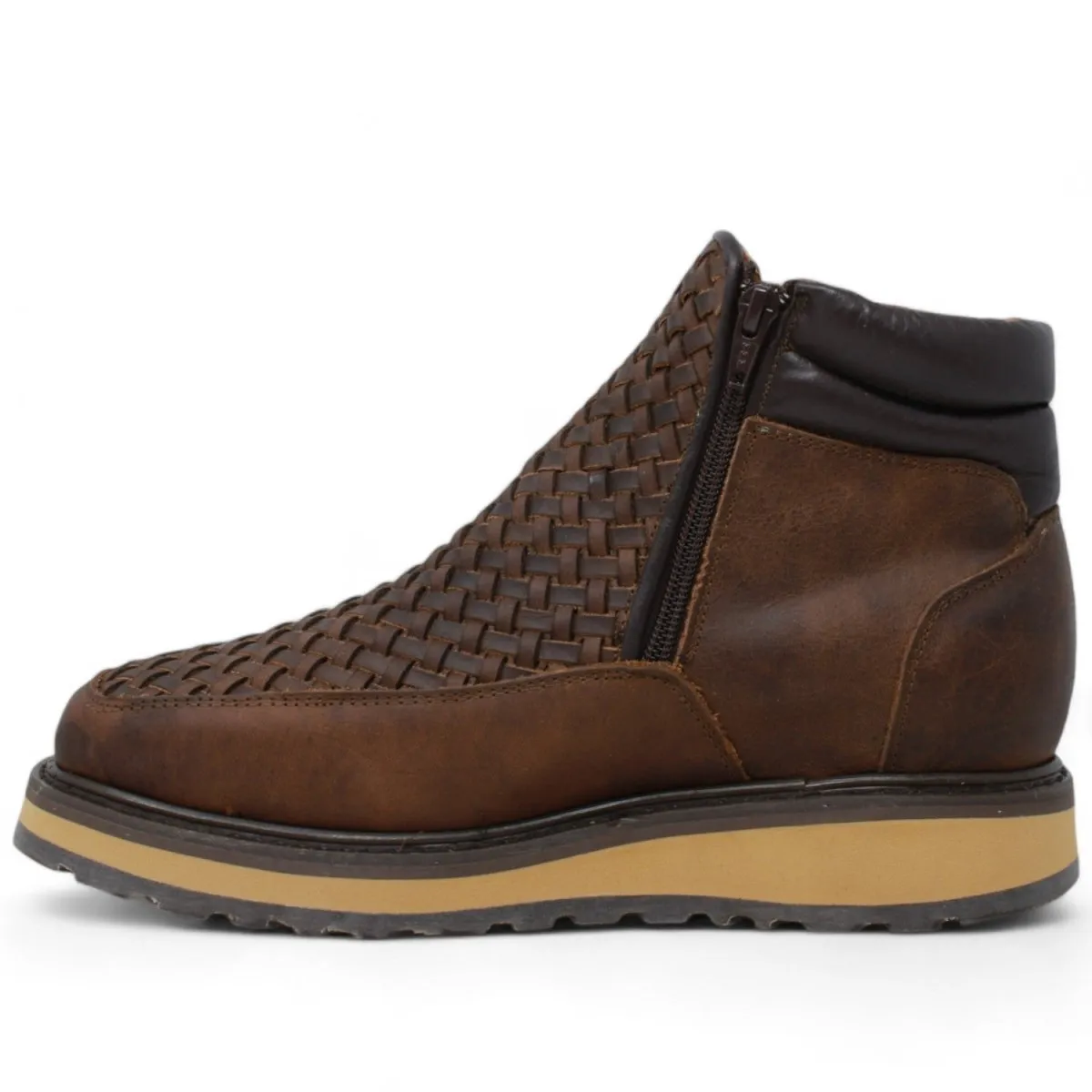 Forza Square Toe Work Boots with Double Zipper