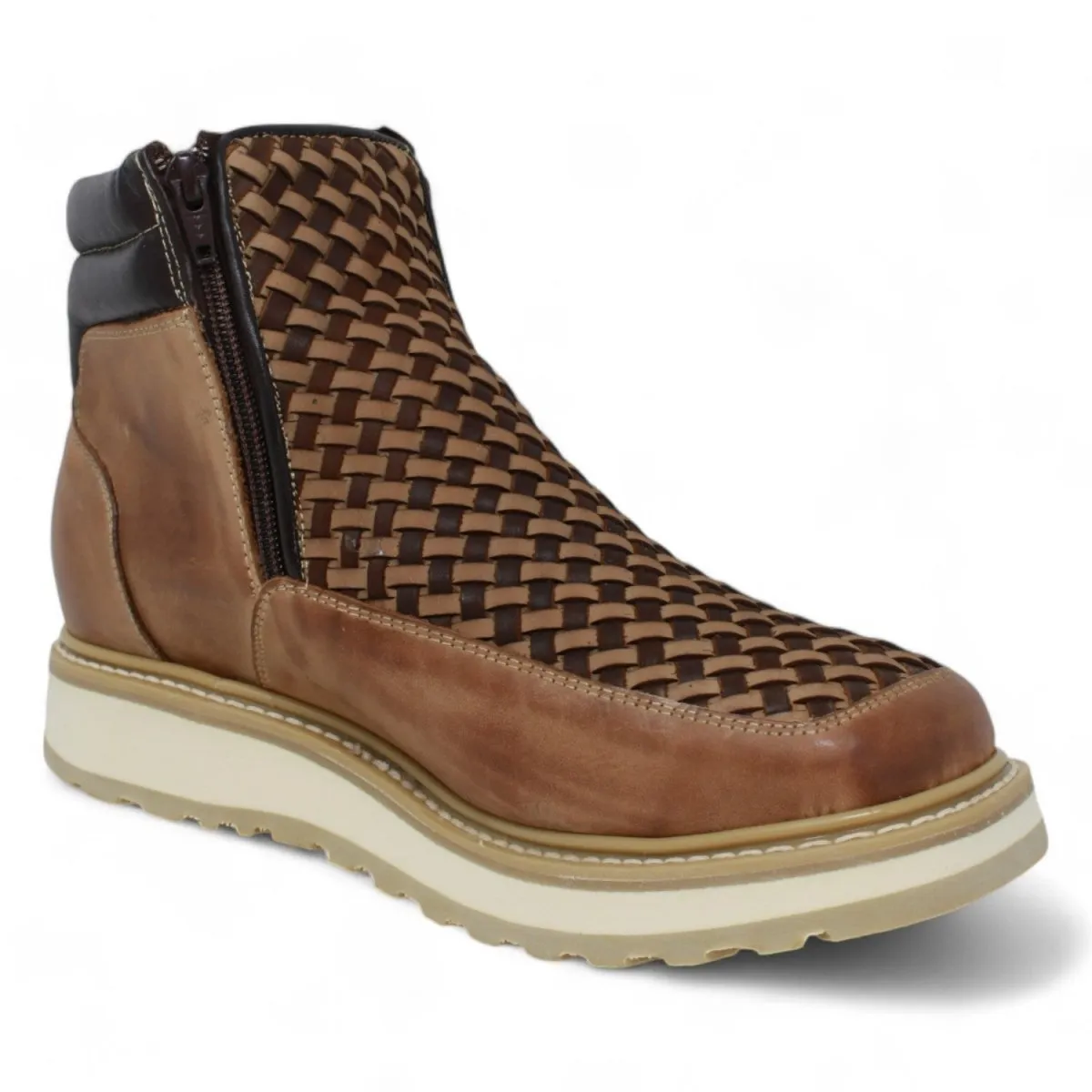 Forza Square Toe Work Boots with Double Zipper