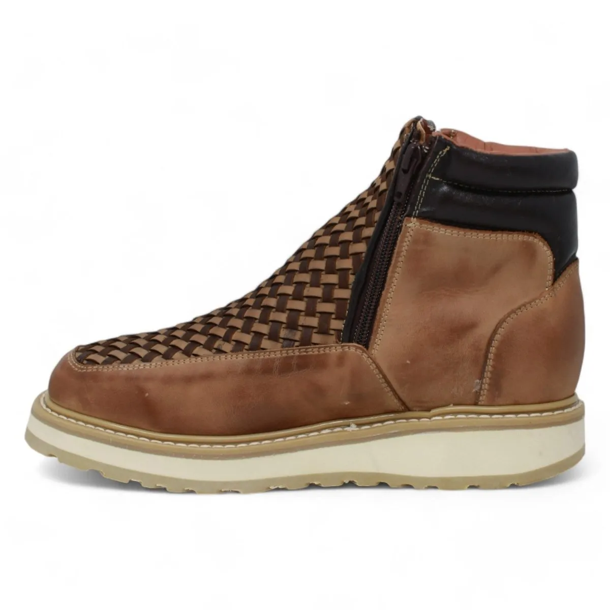 Forza Square Toe Work Boots with Double Zipper