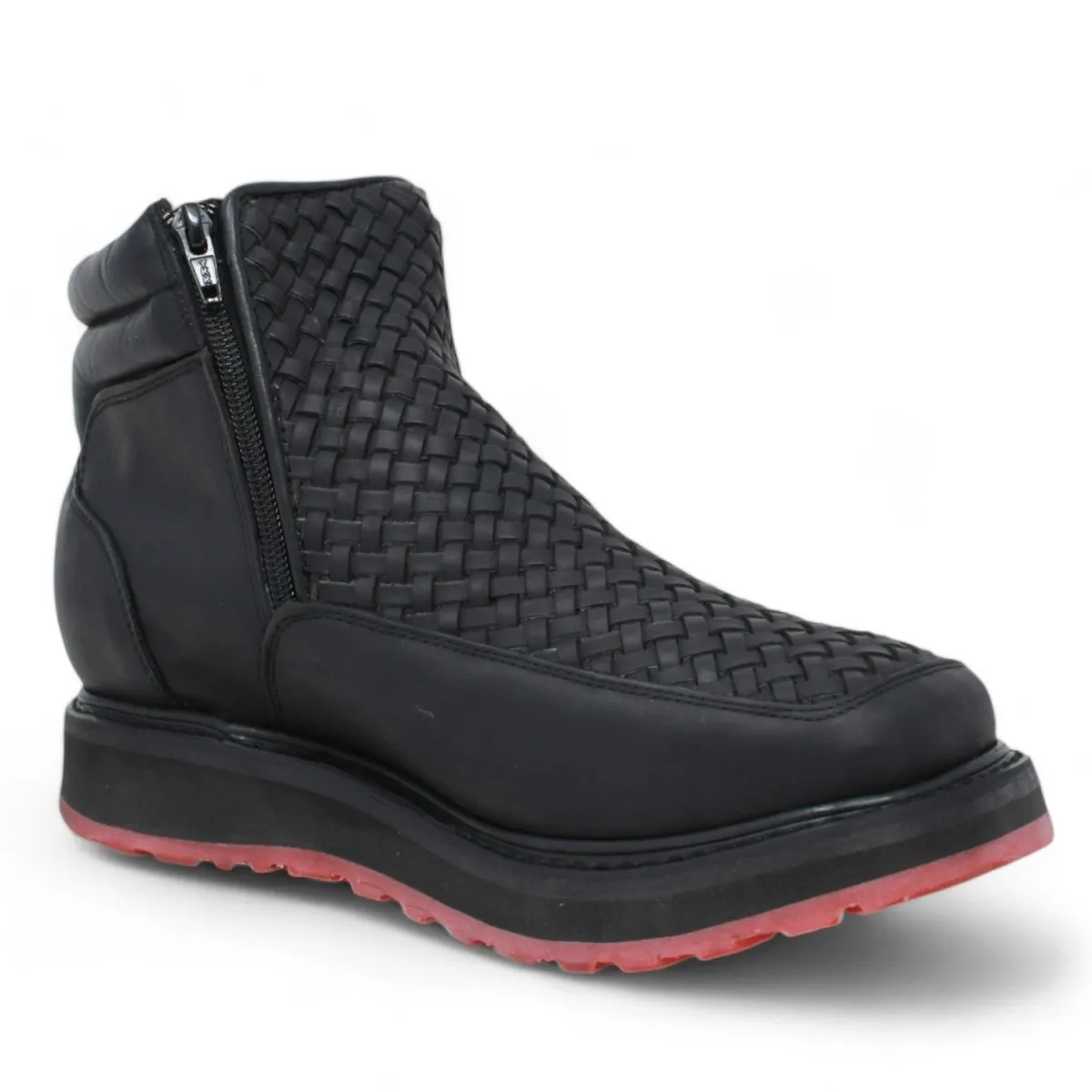 Forza Square Toe Work Boots with Double Zipper