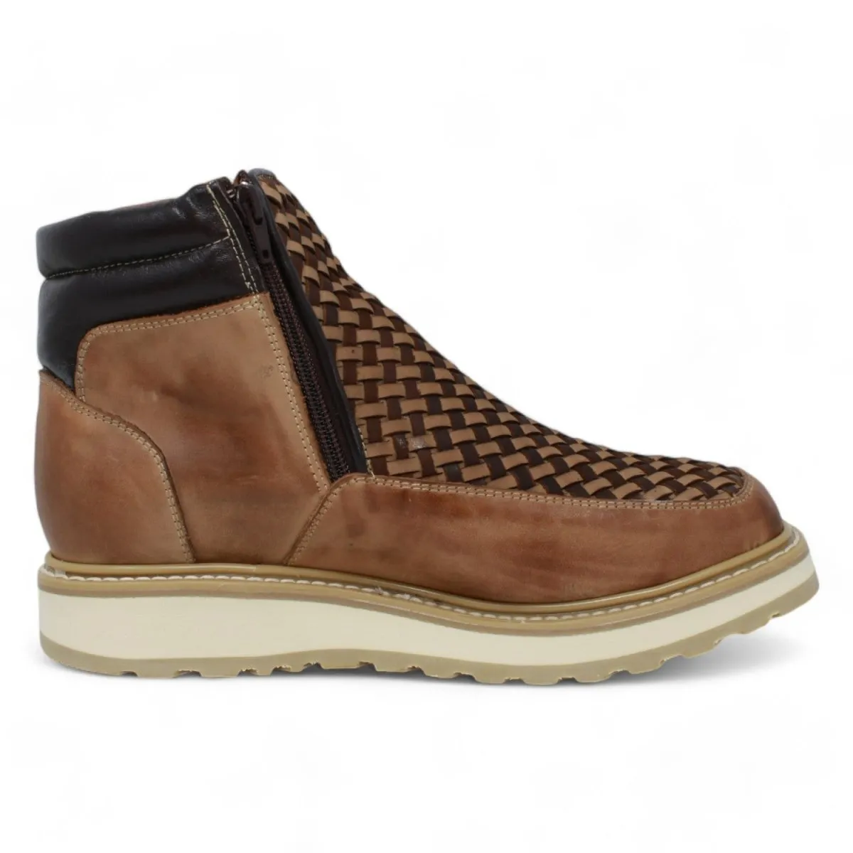 Forza Square Toe Work Boots with Double Zipper