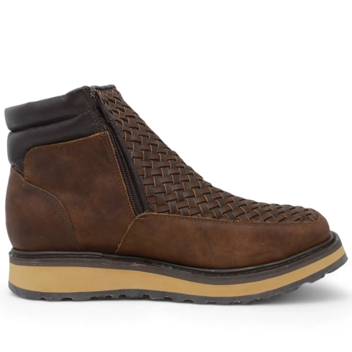 Forza Square Toe Work Boots with Double Zipper