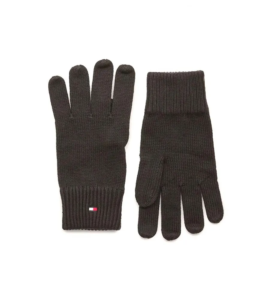 Guantes con logo bordado Essential negro