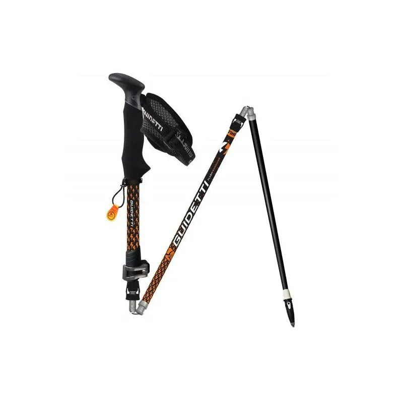 Guidetti Flashlock bastones de carbono para trail (ámbar)