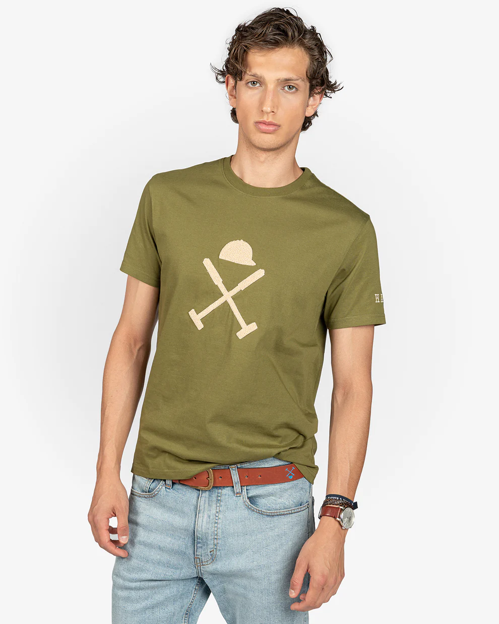 Harper camiseta logo military green