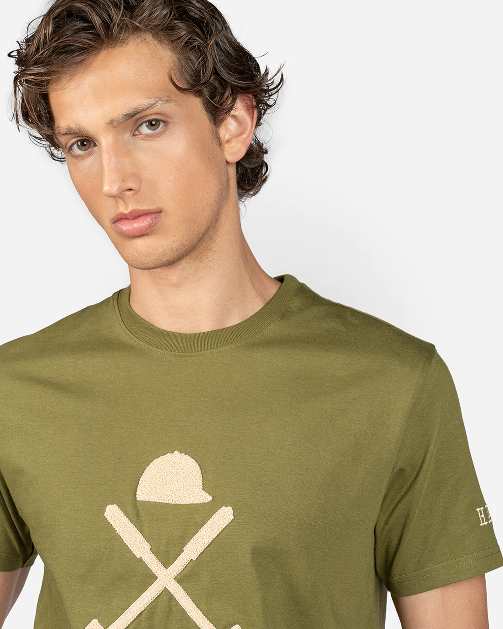 Harper camiseta logo military green