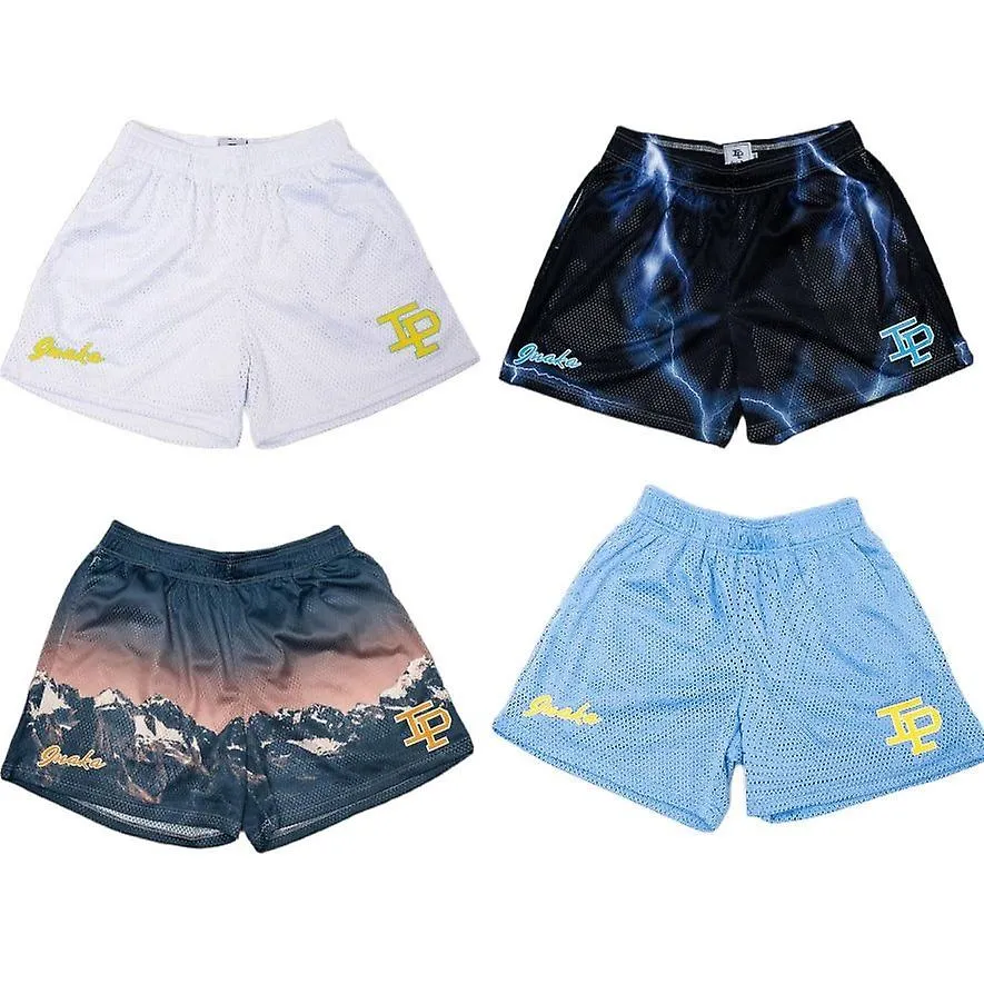 Inaka Power Shorts Hombres Mujeres Classic GYM Workout Mesh Shorts Una Capa Inaka Shorts Diseño de Moda
