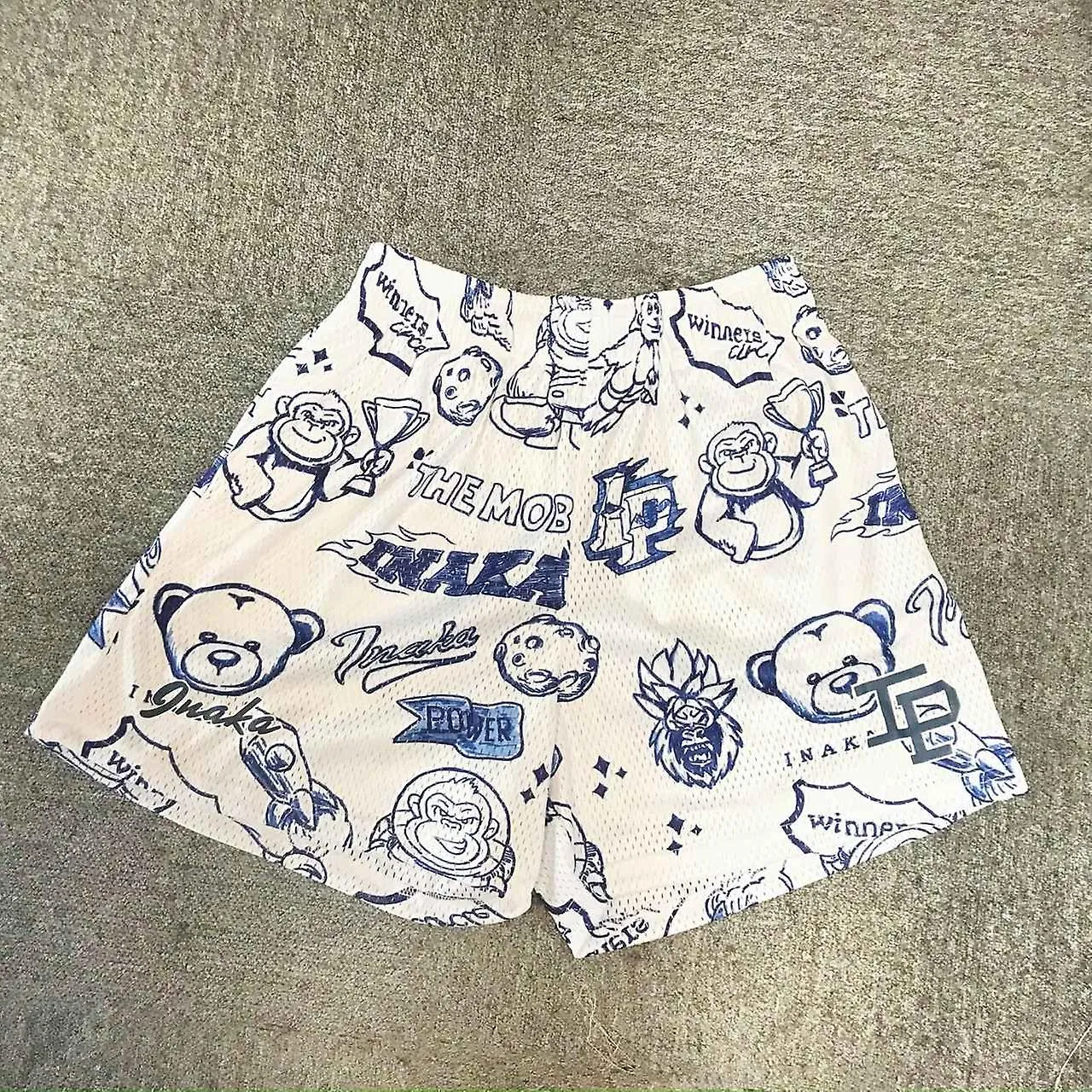 Inaka Power Shorts Hombres Mujeres Classic GYM Workout Mesh Shorts Una Capa Inaka Shorts Diseño de Moda