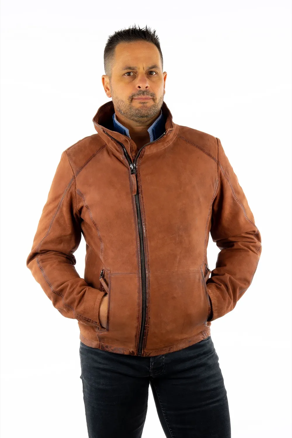 Jacke aus Nubuk ZORDAL