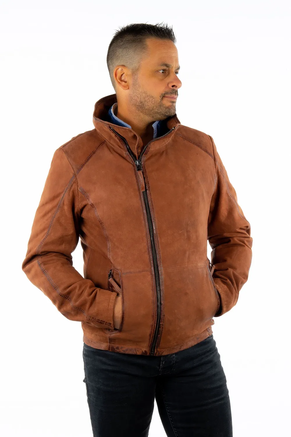 Jacke aus Nubuk ZORDAL